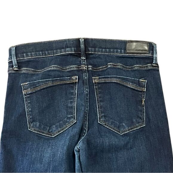 Express Women’s Mid Rise Medium Wash Denim Legging Blue Jeans, Size 8R - Picture 4 of 11